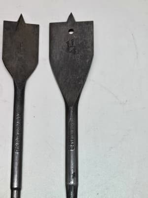 Vintage Set of 7 Craftsman Wood Boring Paddle Spade Bits 3/8"-1 1/4"' Great Cond - Thumbnail 2