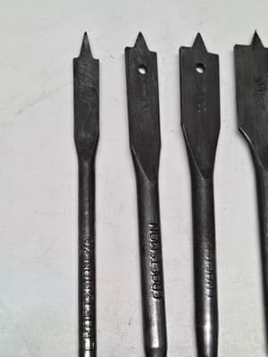 Vintage Set of 7 Craftsman Wood Boring Paddle Spade Bits 3/8"-1 1/4"' Great Cond - Thumbnail 4