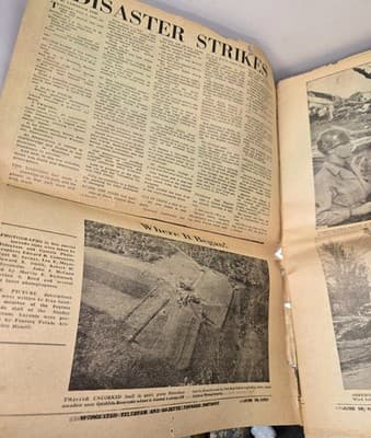 TORNADO RARE Special Feature June 18, 1953 Worcester Telegram newspaper 40 Pages - Thumbnail 2
