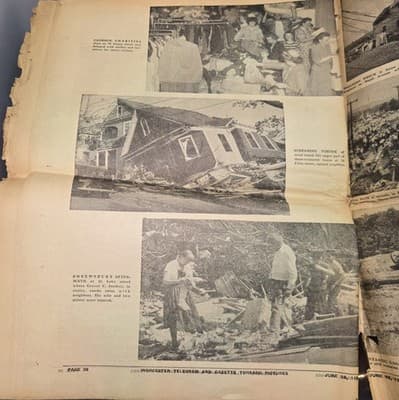 TORNADO RARE Special Feature June 18, 1953 Worcester Telegram newspaper 40 Pages - Thumbnail 4