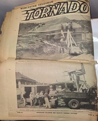 TORNADO RARE Special Feature June 18, 1953 Worcester Telegram newspaper 40 Pages - Thumbnail 5