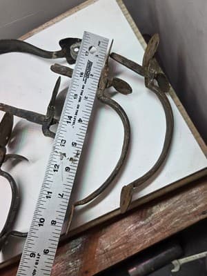 LOT Of ANTIQUE WROUGHT IRON DOOR HARDWARE 1800-1900 Door Handles- Suffolk - Thumbnail 6