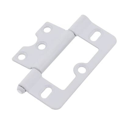 4pcs 77x35mm Iron Flush Door Hinges for Cupboard Wardrobe Cabinet Louvre Doors - Thumbnail 2