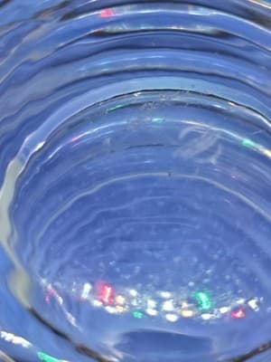 MID CENTURY SCHOTT ZWIESEL RIBBED CLEAR GLASS MARTINI PITCHER / DECANTER 6" - Thumbnail 6