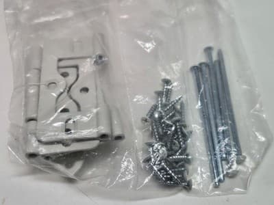 4pcs 77x35mm Iron Flush Door Hinges for Cupboard Wardrobe Cabinet Louvre Doors - Thumbnail 3