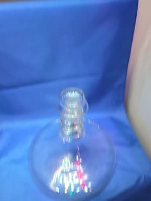 Antique 19thC Anglo Irish Glass Ships Decanter 10" Base CHIPPED STOPPER - Thumbnail 6