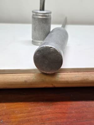 Vintage RARE 12" & 3" Steel/Aluminim Screwdriver Set Unique Knurled handles - Thumbnail 11
