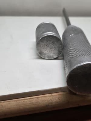 Vintage RARE 12" & 3" Steel/Aluminim Screwdriver Set Unique Knurled handles - Thumbnail 13
