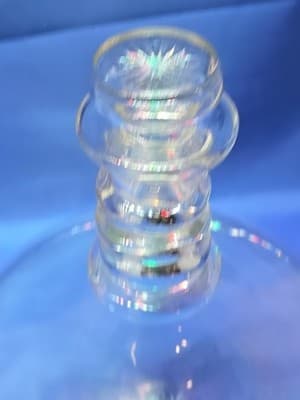 Antique 19thC Anglo Irish Glass Ships Decanter 10" Base CHIPPED STOPPER - Thumbnail 5