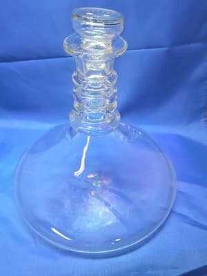 Antique 19thC Anglo Irish Glass Ships Decanter 10" Base CHIPPED STOPPER - Thumbnail 8