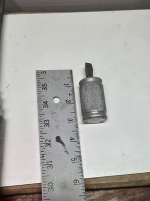 Vintage RARE 12" & 3" Steel/Aluminim Screwdriver Set Unique Knurled handles - Thumbnail 16