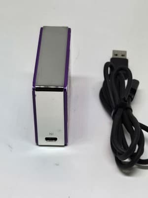 USB Charger JustIn 5,200mAh Power Bank Purple – LCD Display - Thumbnail 2