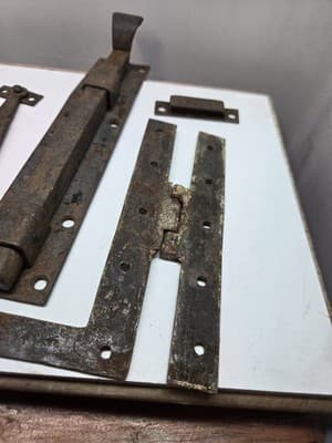 Assorted Primitive Door Hardware Salvaged From 1890s New England Barn - Thumbnail 3