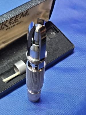 Vintage Kleen Reem Pipe Tool Reamer Cleaner W.J. Young Co Peabody MA With Case - Thumbnail 8