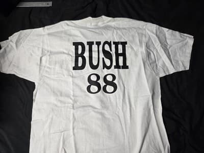 President George W Bush autographed Bush 88 t-shirt. - Thumbnail 5
