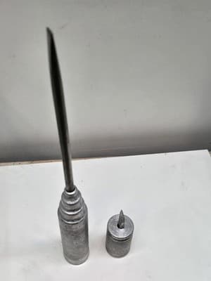 Vintage RARE 12" & 3" Steel/Aluminim Screwdriver Set Unique Knurled handles - Thumbnail 6