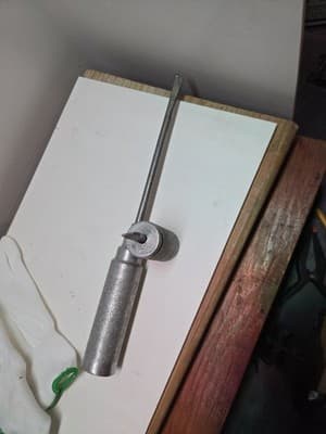 Vintage RARE 12" & 3" Steel/Aluminim Screwdriver Set Unique Knurled handles - Thumbnail 2