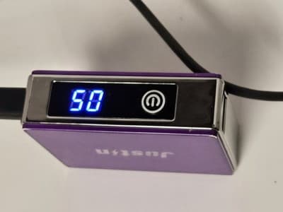 USB Charger JustIn 5,200mAh Power Bank Purple – LCD Display - Thumbnail 5