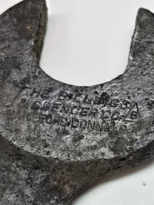 Vintage Billings & Spencer 3/8" USS (11/16") Engineers Wrench 1007 - Thumbnail 3