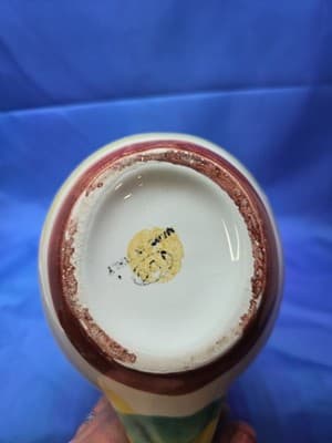 Large Italian Pottery Rooster Pitcher Sea Dragon 8 1/2" - Thumbnail 5
