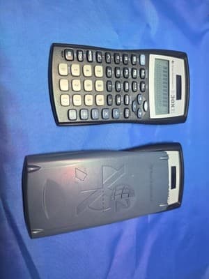 2 Texas Instruments TI-30x IIS Calculators with Blue Cover Solar Powered - Thumbnail 3