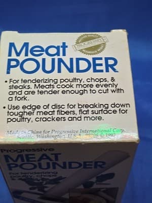 Progressive International Meat Pounder Stainless Steel GT-3196 Heavy Duty 3 1/4" - Thumbnail 4