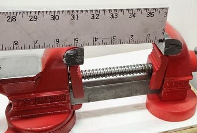 Vintage C 43-1/2 Columbian- 3 1/2" Jaw Swivel Bench Vise W/Anvil & Pipe Clamps - Thumbnail 10