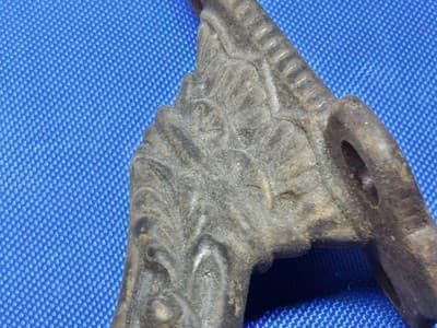 3 Antique Cast Iron Handrail Brackets Set 1890 Wellesley MA Barn Salvag Eastlake - Thumbnail 4