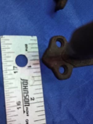 3 Antique Cast Iron Handrail Brackets Set 1890 Wellesley MA Barn Salvag Eastlake - Thumbnail 9