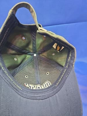 CAT Caterpillar Men's Hat Cap Olive Embroidered Navy Logo - Thumbnail 3