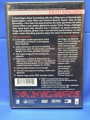 Dead Ringers The Criterion Collection With Insert (DVD, 1998) Mint Condition - Thumbnail 2