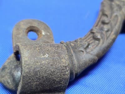 3 Antique Cast Iron Handrail Brackets Set 1890 Wellesley MA Barn Salvag Eastlake - Thumbnail 14