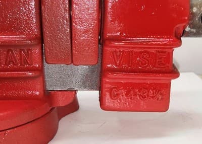 Vintage C 43-1/2 Columbian- 3 1/2" Jaw Swivel Bench Vise W/Anvil & Pipe Clamps - Thumbnail 12