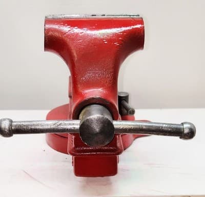 Vintage C 43-1/2 Columbian- 3 1/2" Jaw Swivel Bench Vise W/Anvil & Pipe Clamps - Thumbnail 4