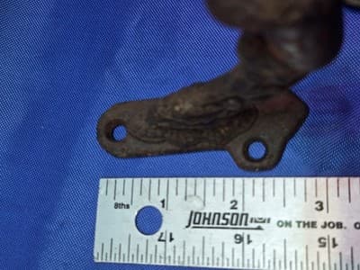 3 Antique Cast Iron Handrail Brackets Set 1890 Wellesley MA Barn Salvag Eastlake - Thumbnail 7