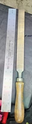 VINTAGE Nicholson Super Shear Curved Standard 12" File - with Handle