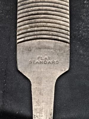 VINTAGE Nicholson Super Shear Curved Standard 12" File - with Handle - Thumbnail 3