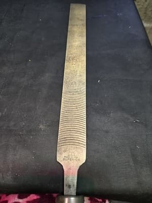VINTAGE Nicholson Super Shear Curved Standard 12" File - with Handle - Thumbnail 5