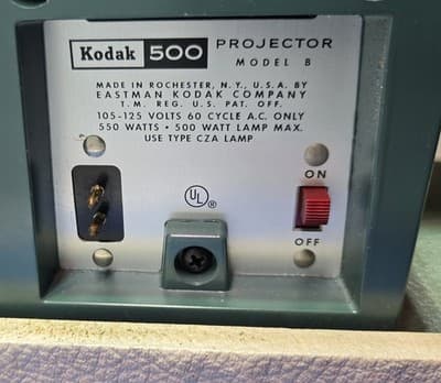 Vintage Kodak 500 Slide Projector Model B In Excellent Condition See Description - Thumbnail 10