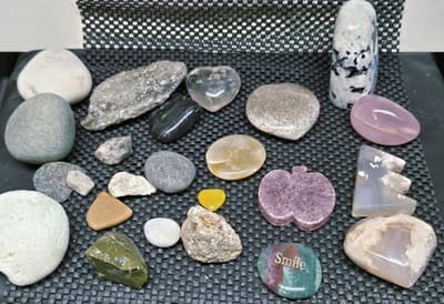 25 Assorted Polished Stones Gem Crystals and Rocks Mixed Lot - Thumbnail 2