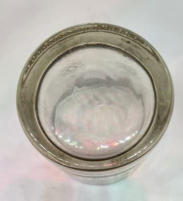 Vintage Cera Lowball (Or Rocks) Glass - 24k Gold Rims and Embossed Glass - Thumbnail 3