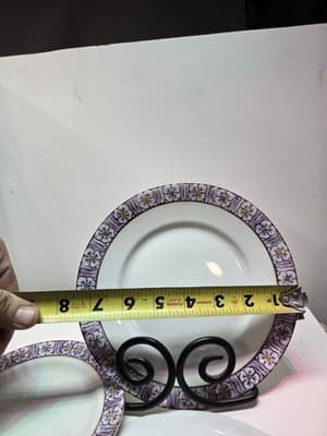 Vintage Royal B Bavaria Porcelain Plates Set of 3 Floral Gold Trim Germany... - Thumbnail 5