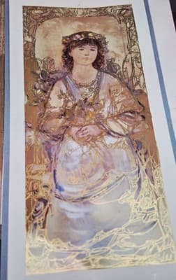 Vintage lithograph by artist Edna Hibel (1917–2014), "Wendy, Child of America" - Thumbnail 7