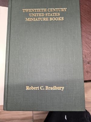 TWENTIETH CENTURY U.S. MINIATURE BOOKS - Robert C. Bradbury-RARE 1st Edition - Thumbnail 11