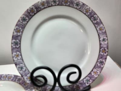 Vintage Royal B Bavaria Porcelain Plates Set of 3 Floral Gold Trim Germany... - Thumbnail 7