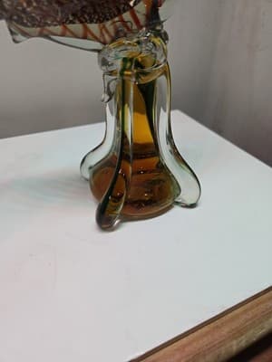 Vintage MCM Mid Century Murano Venetian Art Glass Large Fish Sculpture - Thumbnail 6
