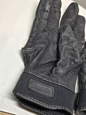 Franklin Men's MLB CFX Pro Baseball Batting Gloves Black/Gold Adult M - Thumbnail 5