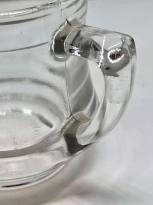 KELLOGG'S CORRECT CEREAL CREAMER, VINTAGE 1930'S ERA, CLEAR GLASS - Thumbnail 6