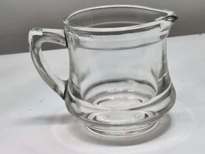 KELLOGG'S CORRECT CEREAL CREAMER, VINTAGE 1930'S ERA, CLEAR GLASS - Thumbnail 4