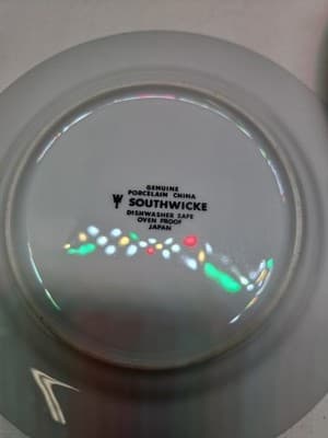 VIntage Southwicke Japan genuine porcelain china PLATES 6.5" SET OF 4 - Thumbnail 9